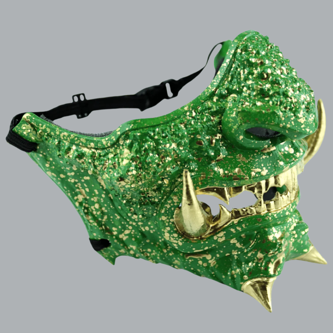 Space Armory Japanese Oni Mask Green Masks